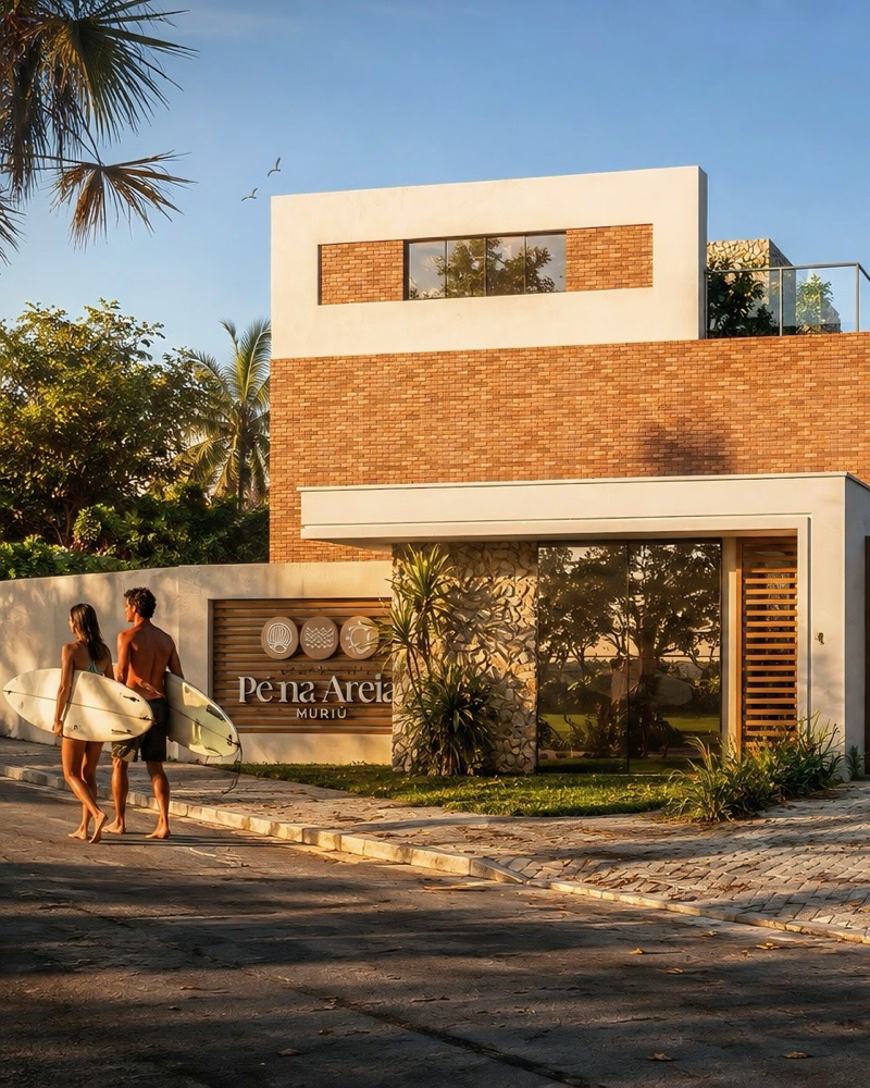 Render do empreendimento Pé na Areia